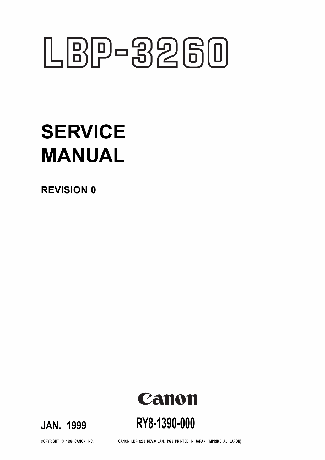 Canon imageCLASS LBP-3260 Service Manual-1